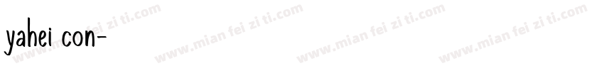 yahei con字体转换